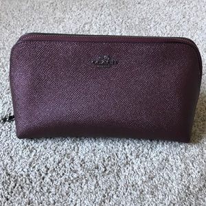 Coach cross grain cosmetic case 22 NWOT
